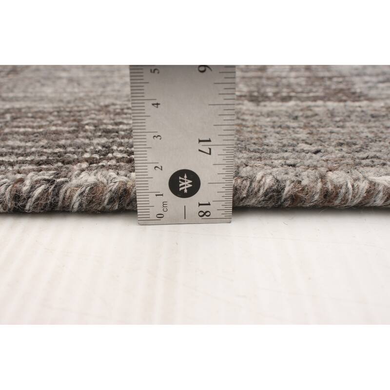 ECARPETGALLERY Hand Loomed Gabbeh Luribaft Taupe Rug - 5'0 x 8'0