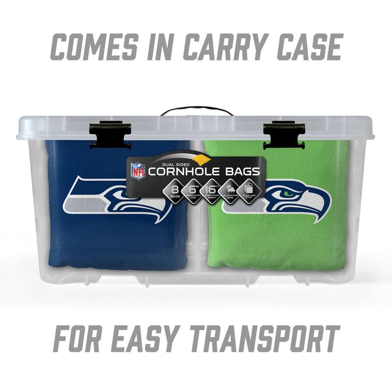 Seattle Seahawks NFL Dual Sided Pro Stop & Slide Cornhole Bags