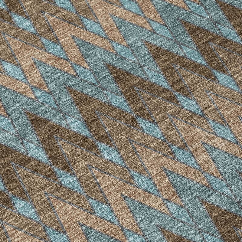 Machine Washable Indoor/ Outdoor Modern Baxter Chantille Rug