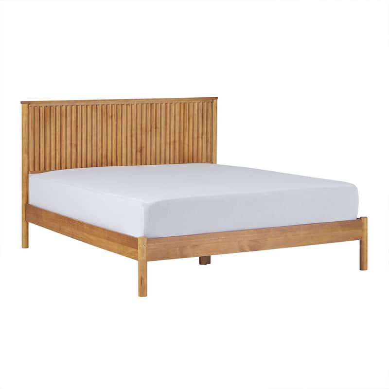 Middlebrook Designs Transitional Solid Wood Reeded Queen Bed