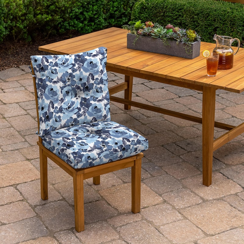 ARDEN Outdoor Plush Modern Tufted Blowfill Dining Chair Cushion, 21 x 40