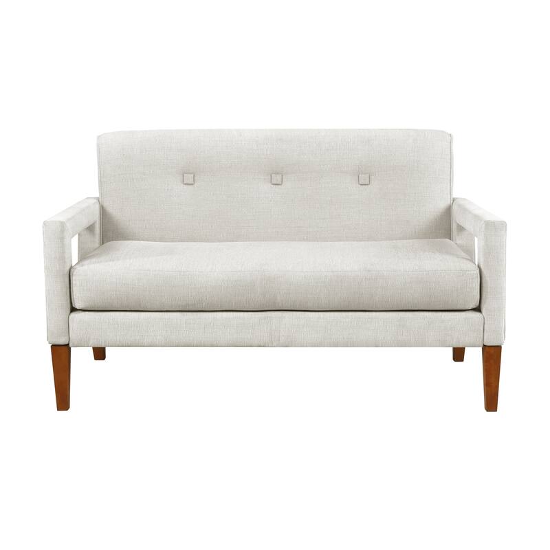 Vivian 55" Chenille Loveseat - Removable Cushion Cover with Zipper
