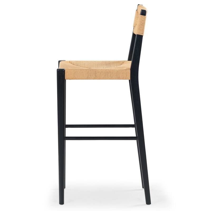 SAFAVIEH Couture Cody Rattan Barstool - 17"W x 20"D x 43"H