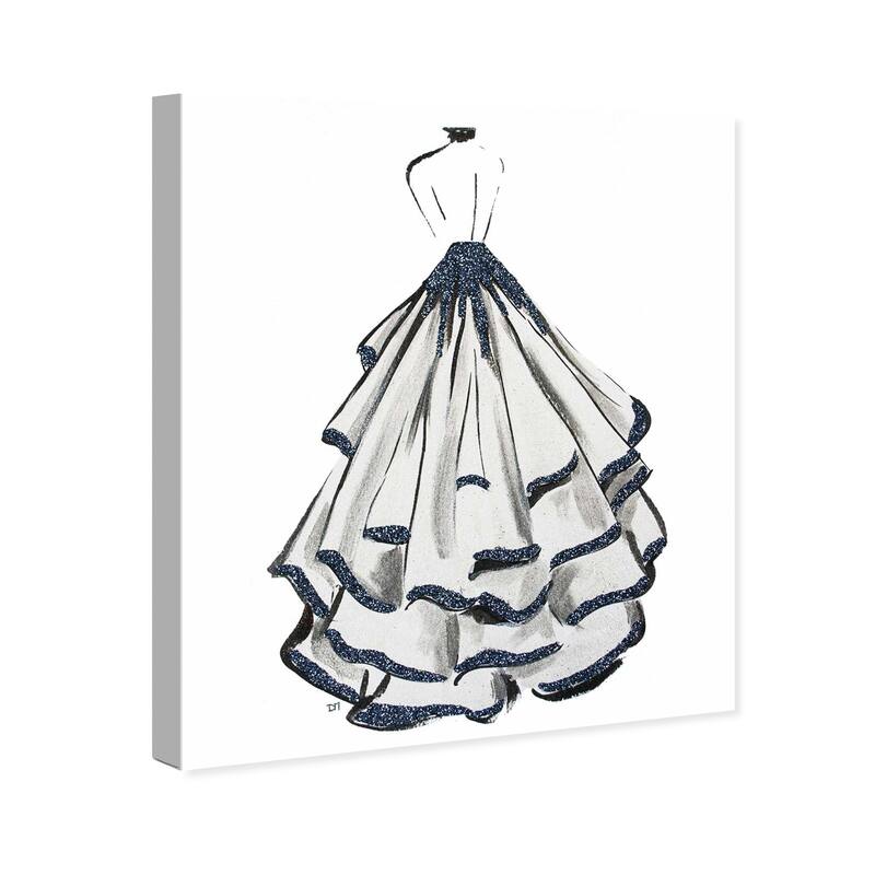 Wynwood Studio Fashion and Glam Gala Magic Blue and Glam Wall Art Canvas Print