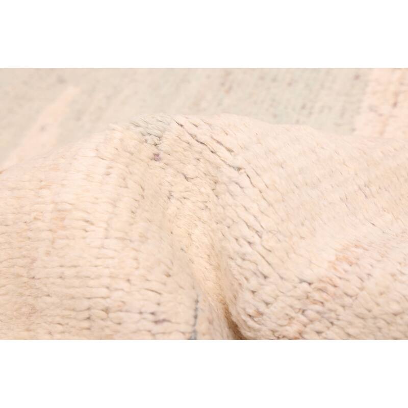 ECARPETGALLERY Hand-knotted Pak Finest Marrakesh Ivory Wool Rug - 9'5 x 11'8