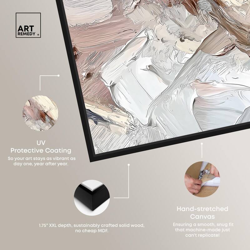 Running Horse Neutral I Canvas Set of 2 by Art Remedy