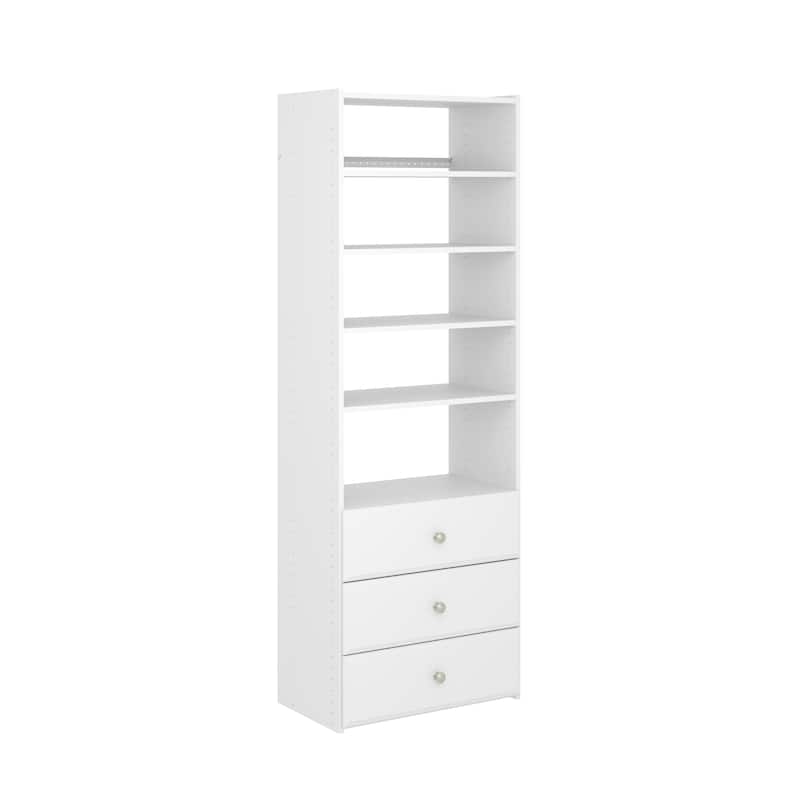 Easy Track Premium Pro Laminate Tower Kit - White