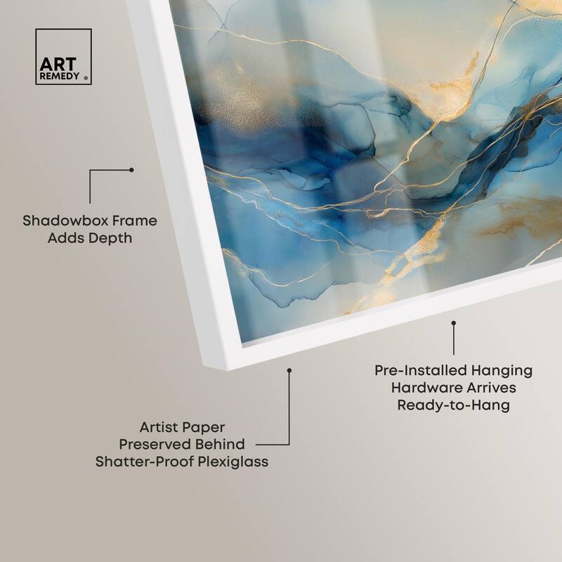 Postmodern Flow II Shadowbox by Art Remedy