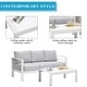preview thumbnail 41 of 47, Royalcraft 4-Piece All-Aluminum Patio Set with 5" Cushions & 3.2" Widened Armrest, Seats 5, 250 lbs - 4-Piece Sets