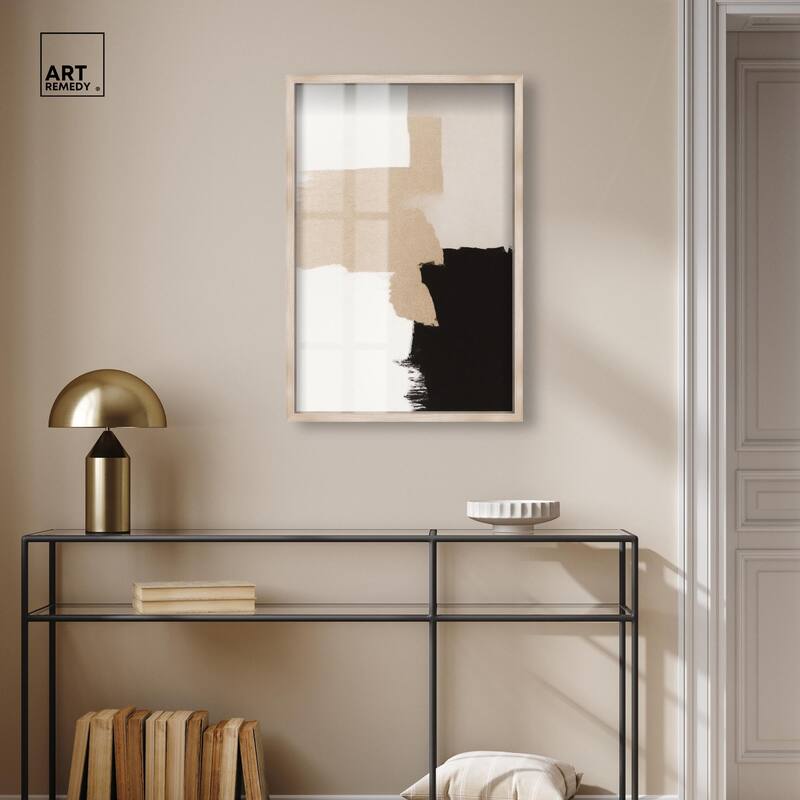 Beige and Black II Shadowbox by Art Remedy