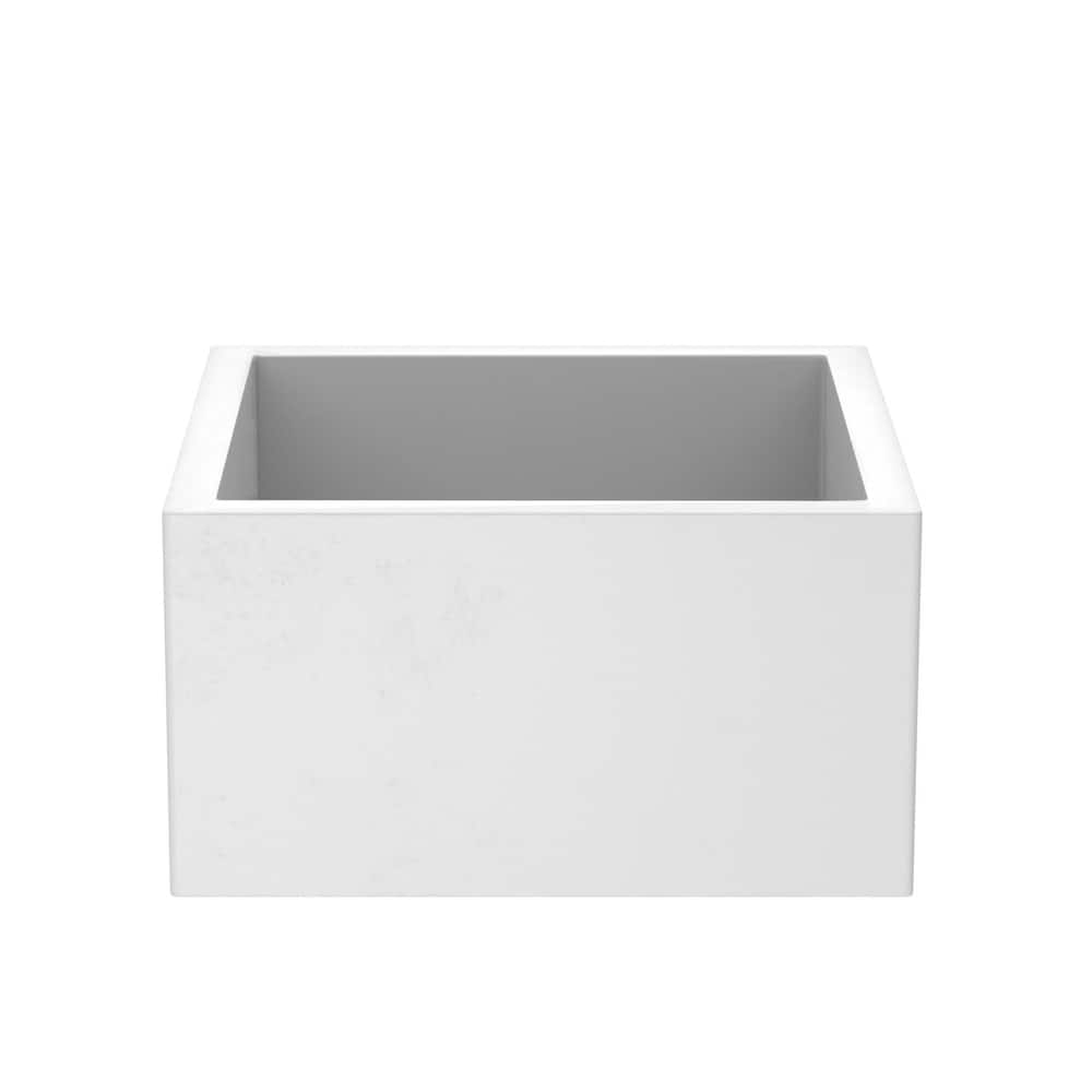 Ventana 15-inch NativeStone Concrete Bar/ Prep Sink - 15" x 15" x 8"