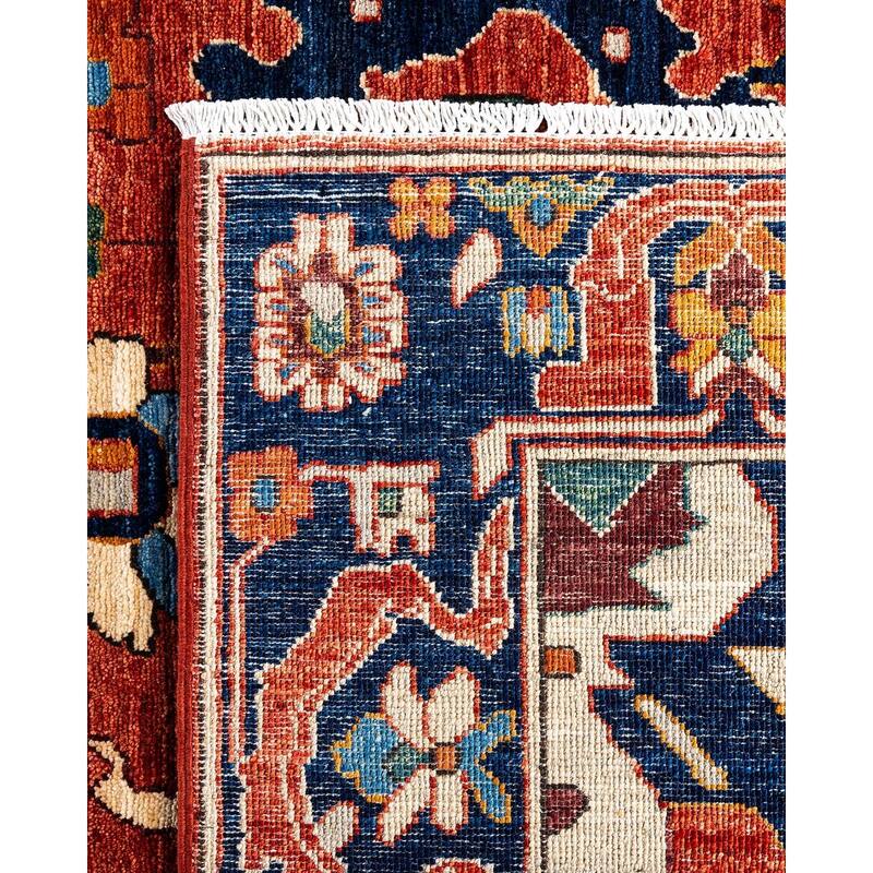 Serapi One-of-a-Kind Hand-Knotted Area Rug - Orange, 8' 1" x 9' 10" - 8' 1" x 9' 10"