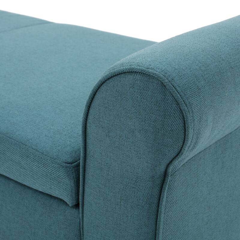 Hayes Upholstered Storage Ottoman Bench by Christopher Knight Home