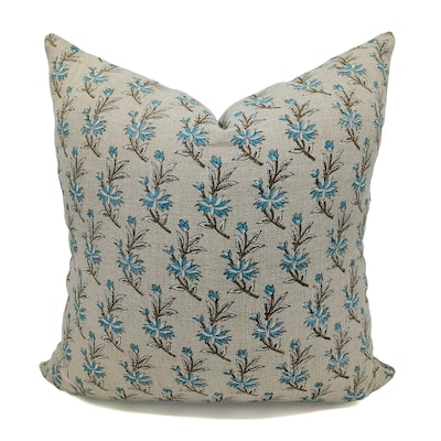 Fabdivine Linen Handmade Block print pillow Cover
