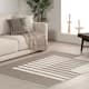 Nuloom Sofya SuperiorWash Abstract Striped Reversible Machine Washable Area Rug