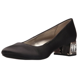 Anne Klein Womens Haedyn Fabric Round Toe Classic Pumps Black Fabric Size 90 Anne Klein Womens Haedyn Fabric Round Toe Classic Pumps Black Fabric Size 90
