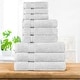 preview thumbnail 94 of 148, Superior Heritage Egyptian Cotton Absorbent 9-Piece Towel Set Silver