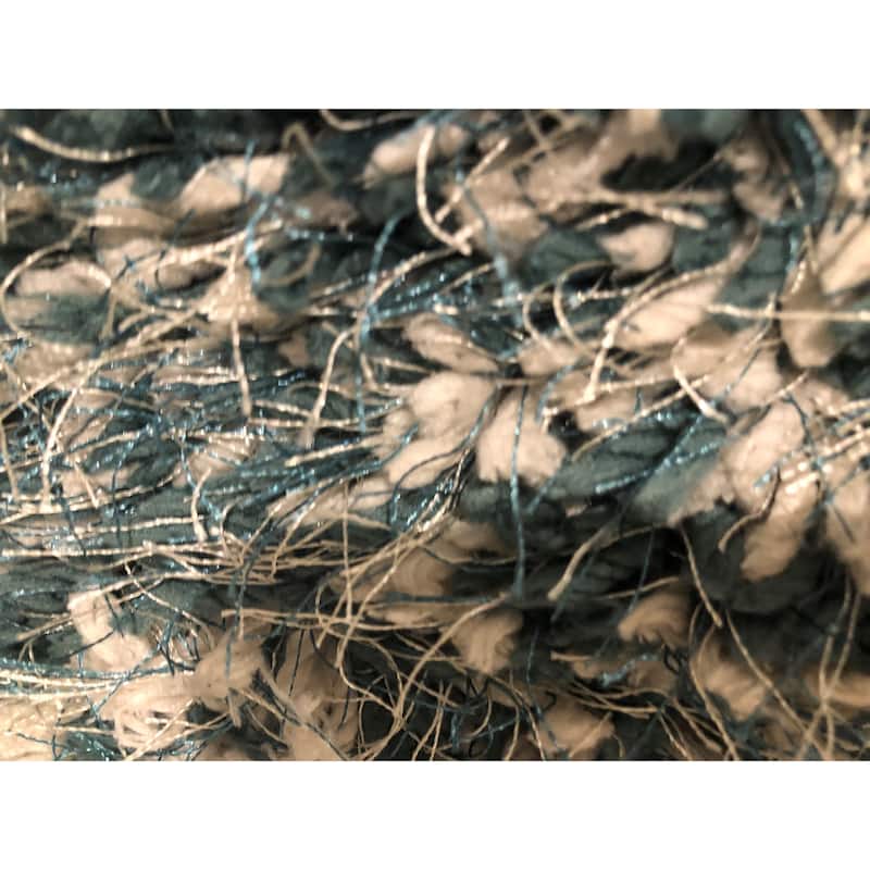 Alexander Home Kasen Mid-Century Modern 2 Tone Plush Shag Rug
