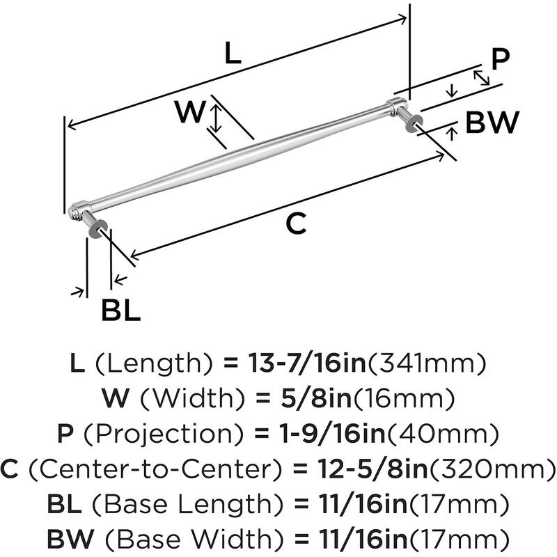Amerock BP37728 Enlivity 12-5/8" Center to Center Bar Cabinet Pull