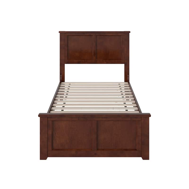 Charlotte Solid Wood Low Profile Platform Bed with Matching Footboard