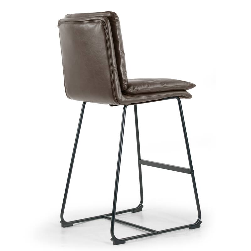 Set of 2 Aulani Upholstered Metal Frame Bar Stool