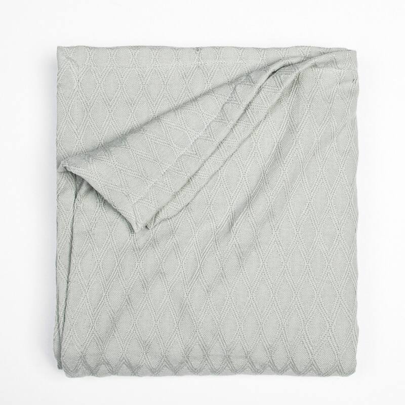 Aston & Arden Eucalyptus Tencel and Cotton Thermal Throw