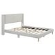 preview thumbnail 5 of 28, Queen Size Corduroy Upholstered Platform Bed with Wingback Headboard