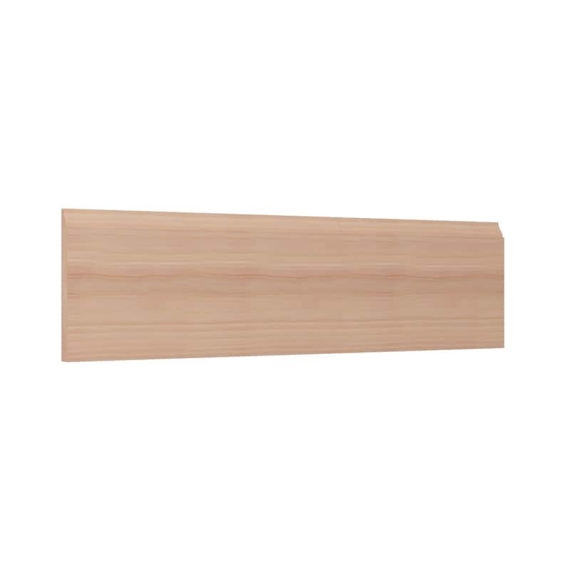WM618: 9/16-in D x 5-1/4-in W x 96-in L Americraft Solid Hardwood Stain Grade Ogee Base Moulding