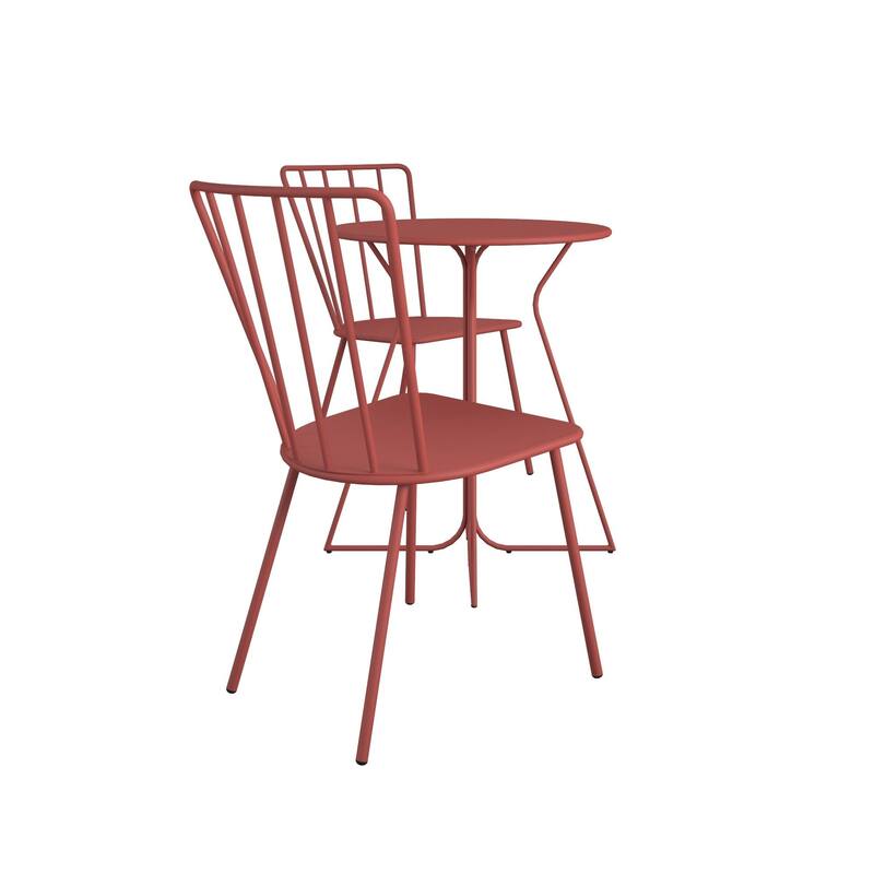The Novogratz Poolside Collection Heidi 3 Piece Outdoor Bistro Set 3 Piece