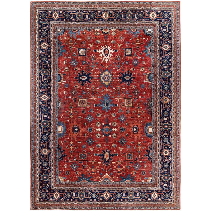 Serapi One-of-a-Kind Hand-Knotted Area Rug - Red - 10' 1" x 13' 10"