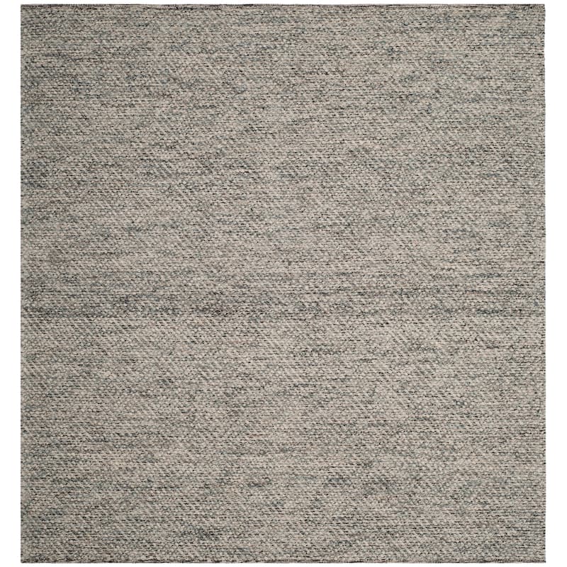 SAFAVIEH Natura Rimah Handmade Wool Area Rug - 6' Square - Camel/Grey - Square