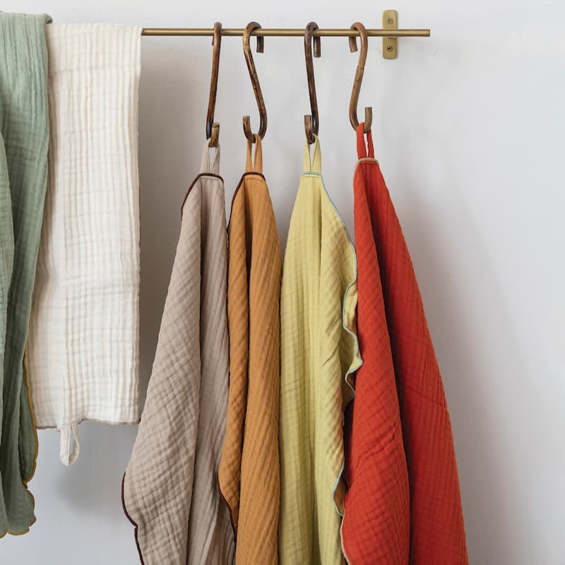 Woven Cotton Double Cloth Tea Towels - 36.0"L x 20.0"W x 0.3"H