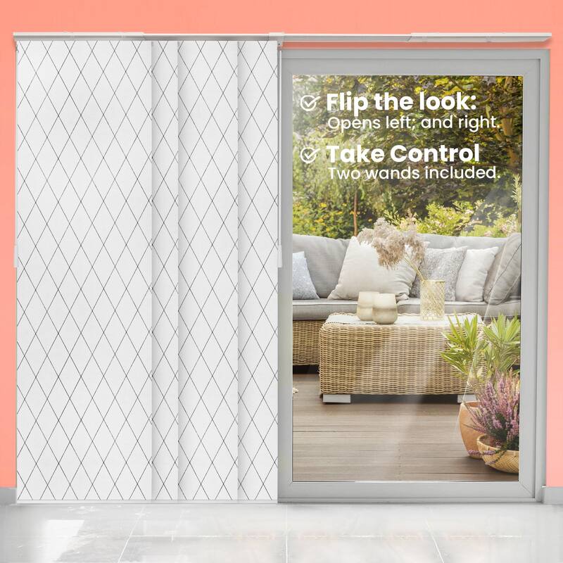 CHICOLOGY Adjustable Sliding Panels, 4-Rail Track, for Large Windows