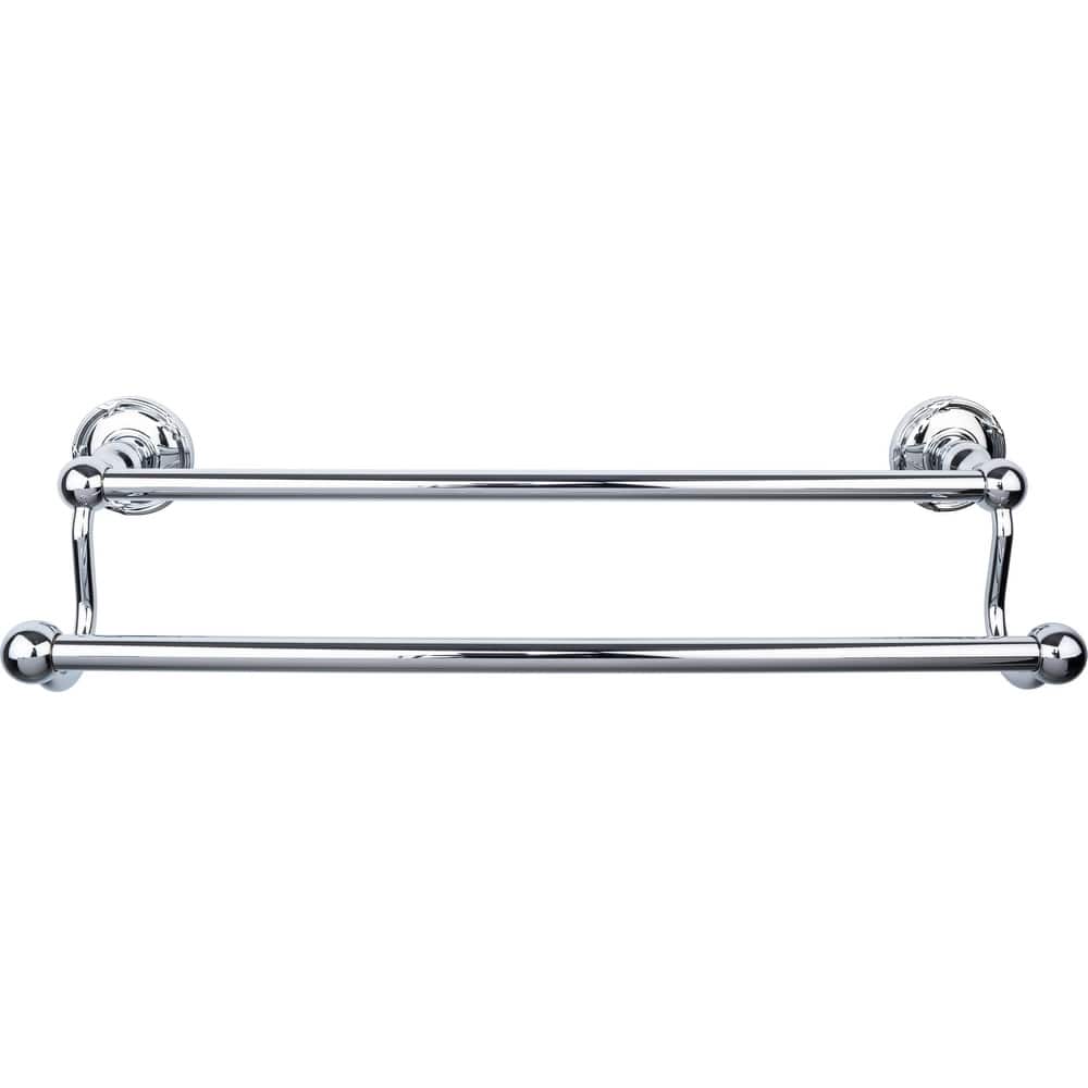 Top Knobs Edwardian Bath 18 Inch Double Towel Bar Ribbon Backplate
