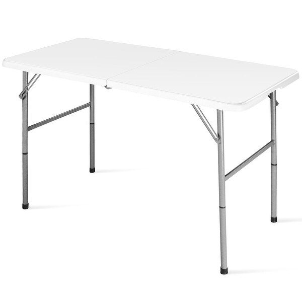 Folding Plastic Table White 5 Foot rectangular Lightweight ... (600 x 600 Pixel)