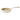 Bloomhouse 8 Inch Heavy Duty Aluminum Premium PFA Free Ceramic Nonstick Frying Pan Skillet - Linen White with Gold Handle