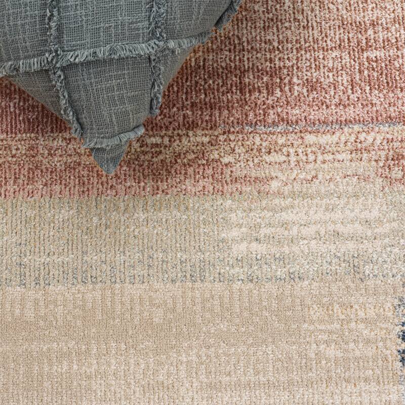SAFAVIEH Blair Machine Washable Akkie Slip Resistant Contemporary Rug