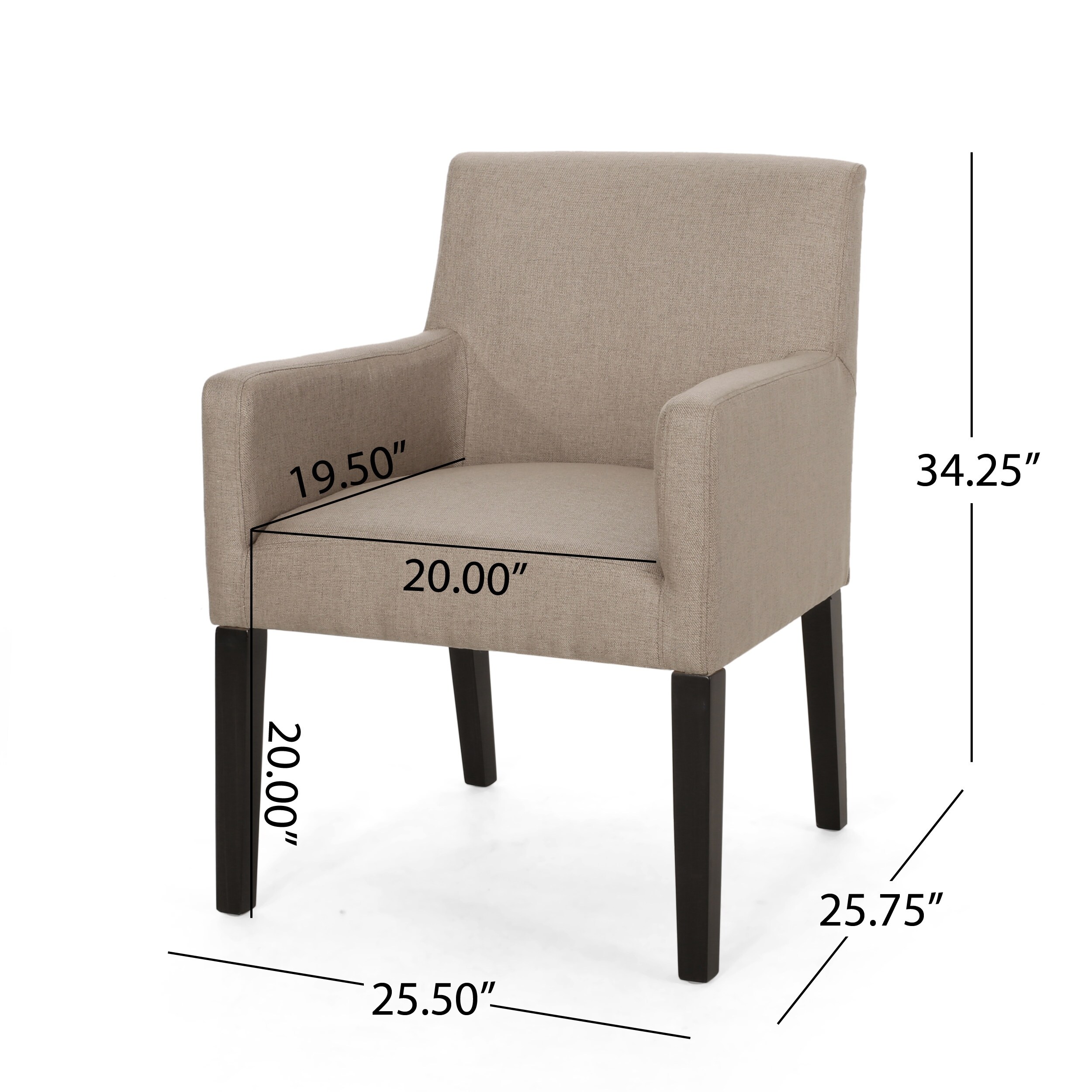McClure Contemporary Upholstered Armchair by Christopher Knight