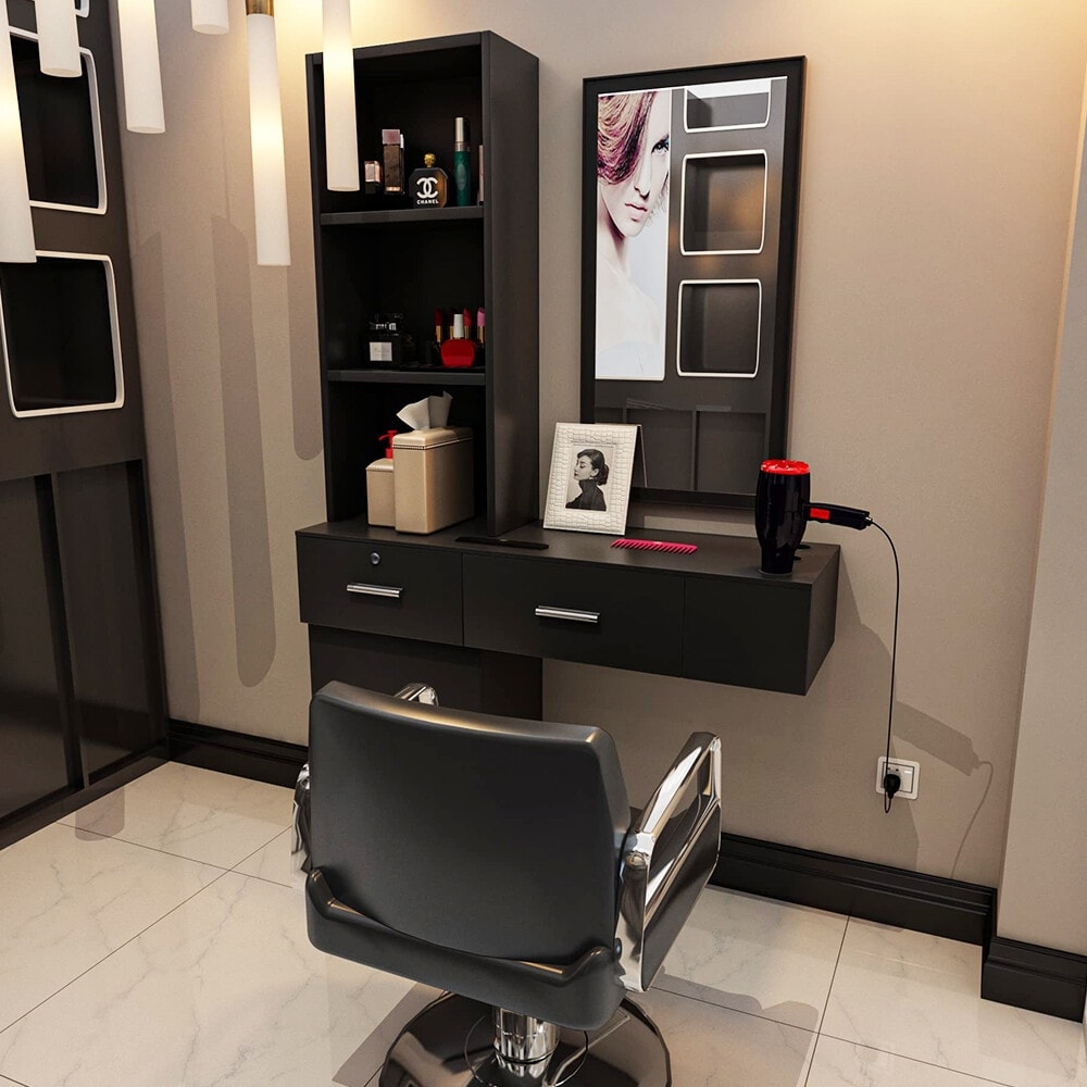 Wall mount 2025 makeup vanity