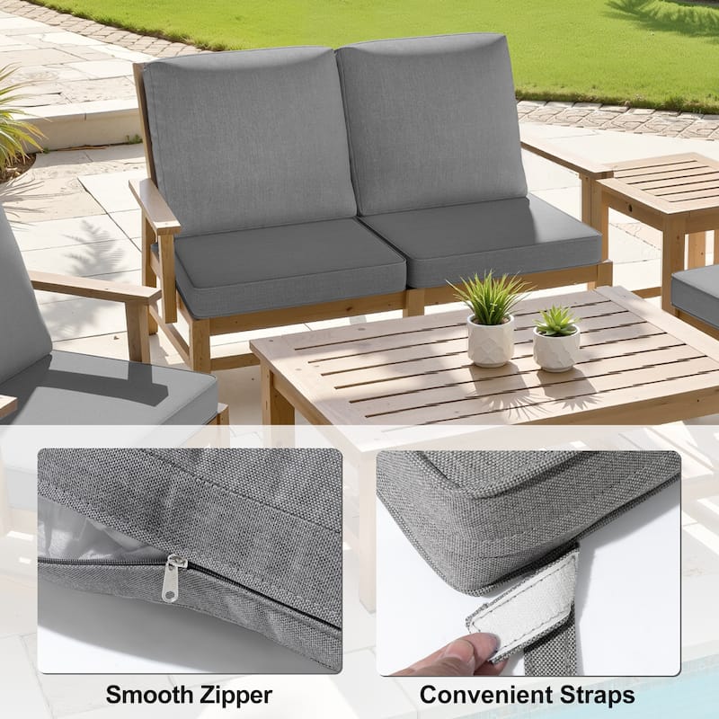 21 W x 22 D in. Deep Seat Outdoor Cushion Set by Crestlive Products
