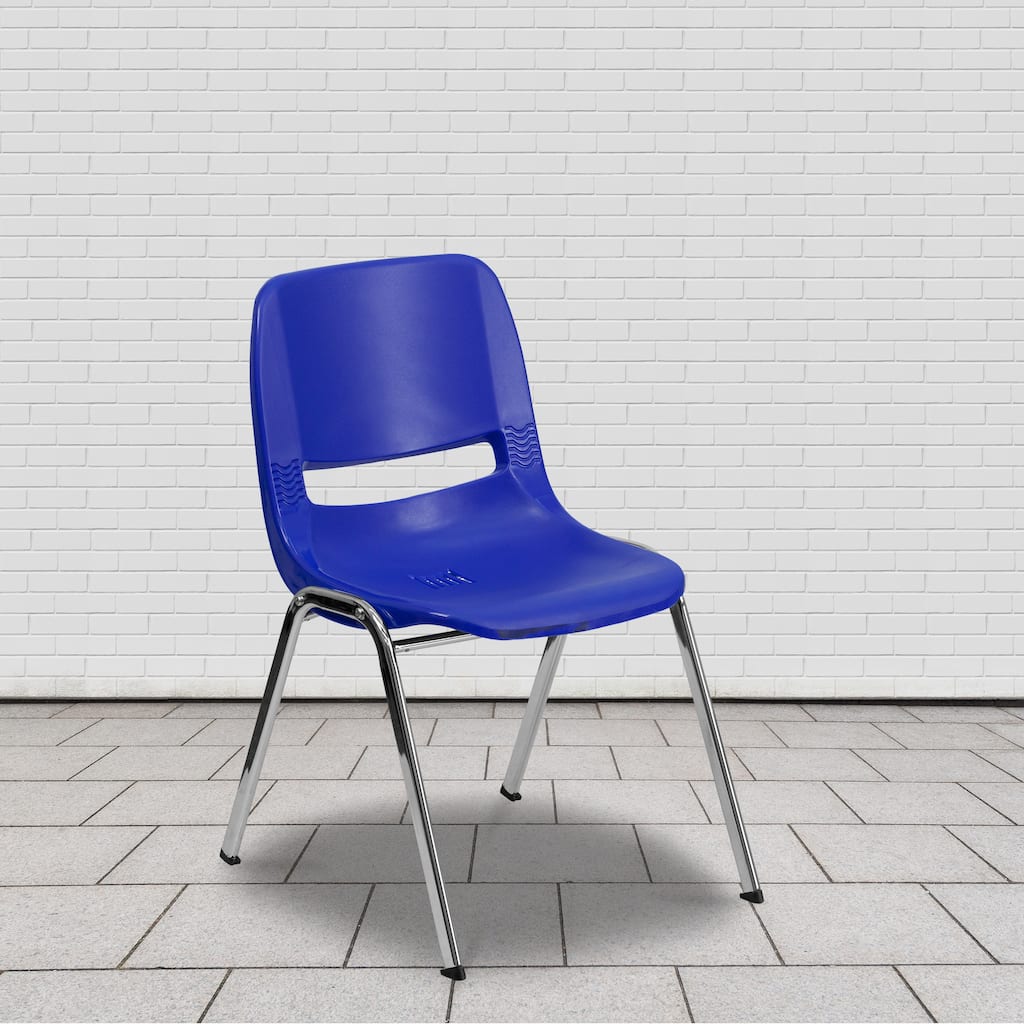Kid's Ergonomic Shell Stack Chair with 14" Seat Height