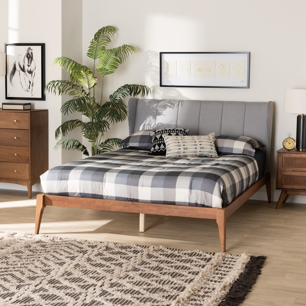 Transitional Platform Bed Baxton Studio Beds Bed Bath Beyond