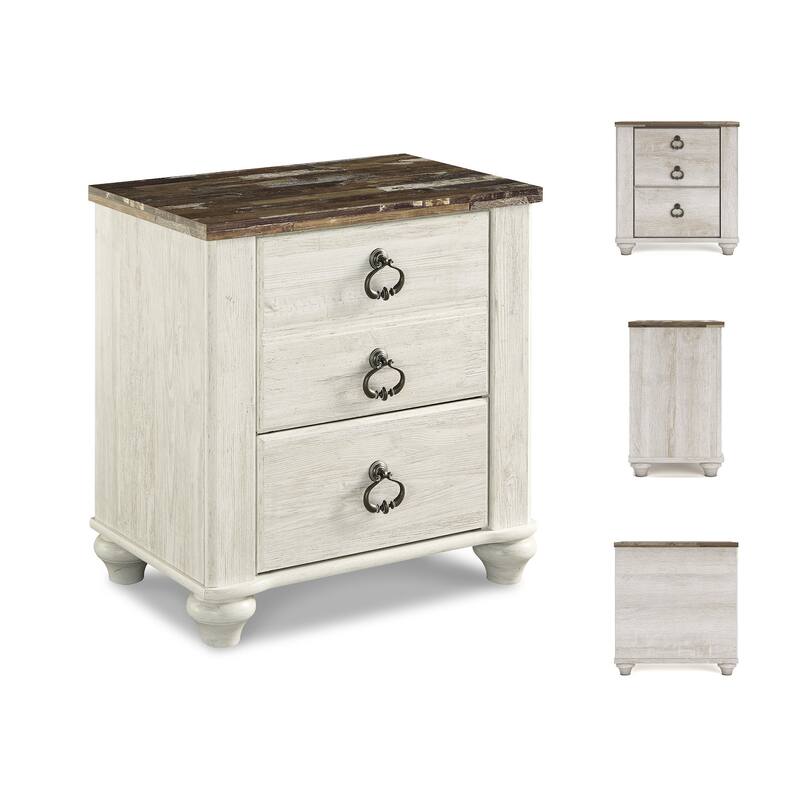 Signature Design by Ashley Willowton Two Drawer Nightstand