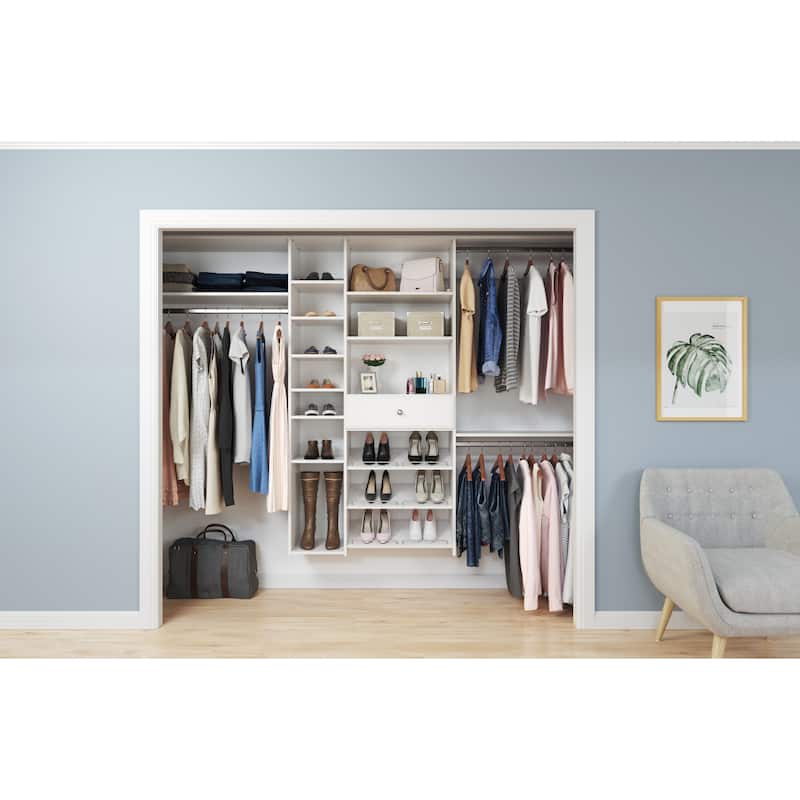 Easy Track 9 Ft. W. Premium Laminate Closet Kit