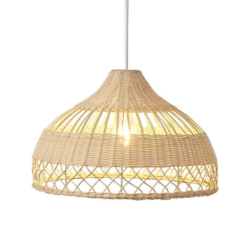 1-Light 16" Handmade Natural Vine Pendant Light,No Bulb Included