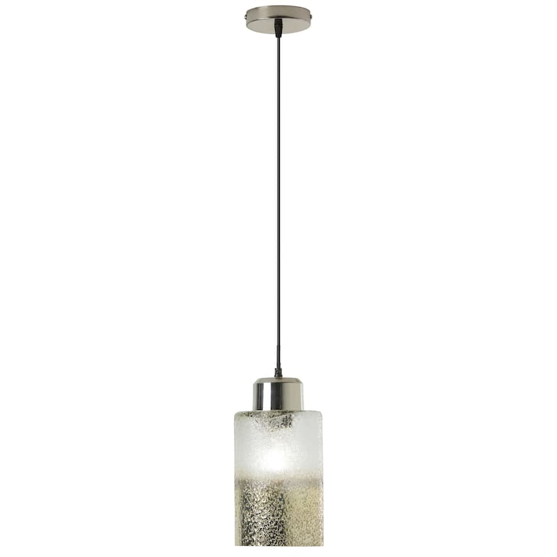 River of Goods Robin 6-Inch Clear and Gold-Painted Ombre Glass Pendant Light