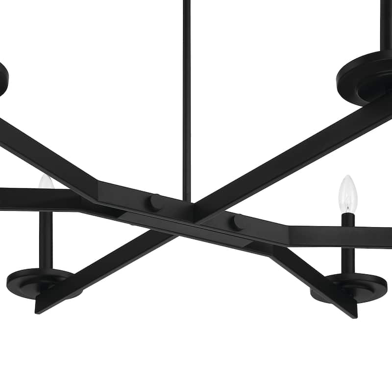 Modern Farmhouse 6-light Candle Chandelier - 37