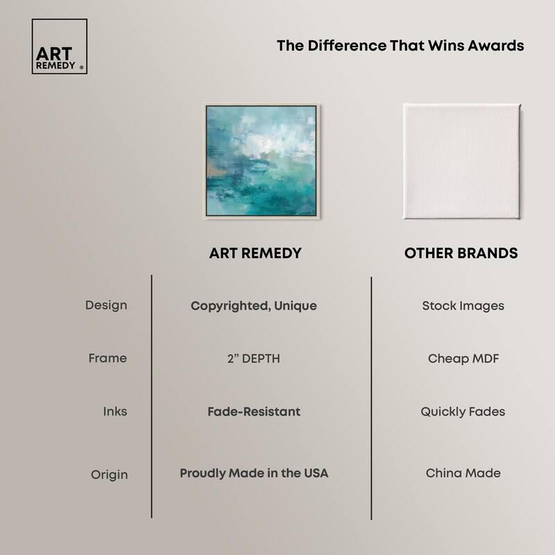 Green Blue II Canvas by Art Remedy