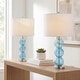 preview thumbnail 1 of 63, JONATHAN Y Ella 27" Glass Triple-Sphere LED Table Lamp, Mercury Silver/Chrome (Set of 2) Sky Blue