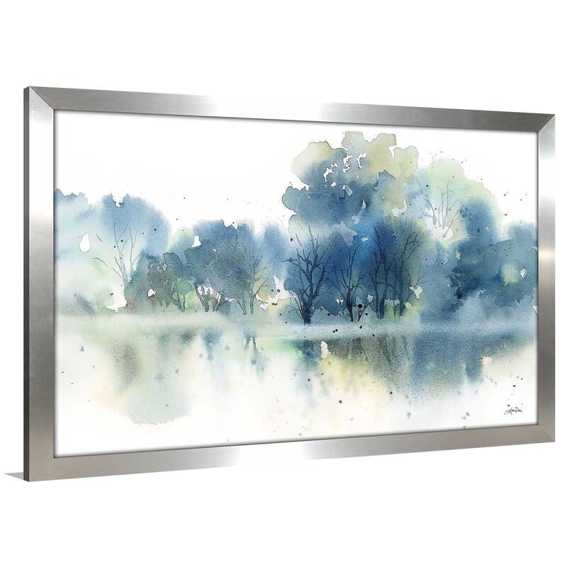 "Blue Pond Reflections" by Katrina Pete Print on Acrylic